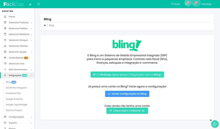 Imagem Integração com o Bling API v3