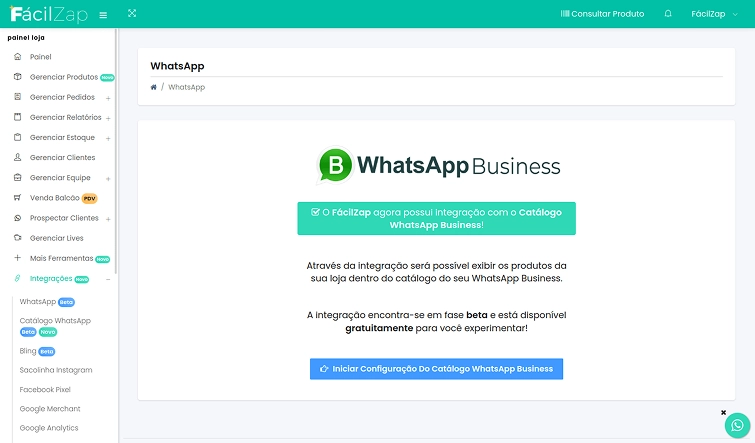 Imagem Catálogo WhatsApp Business
